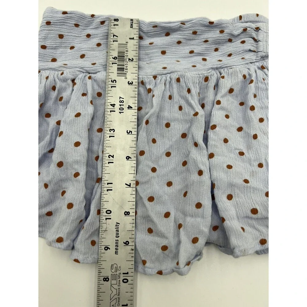 We The Free Gobi Skort Women XS Cornflower Combo Polka Dot Femme Boho Flowy
